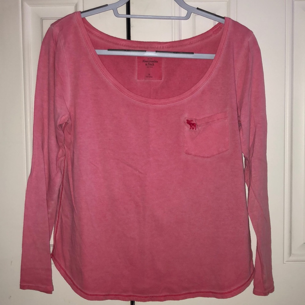 Abercrombie and Fitch pink shirt